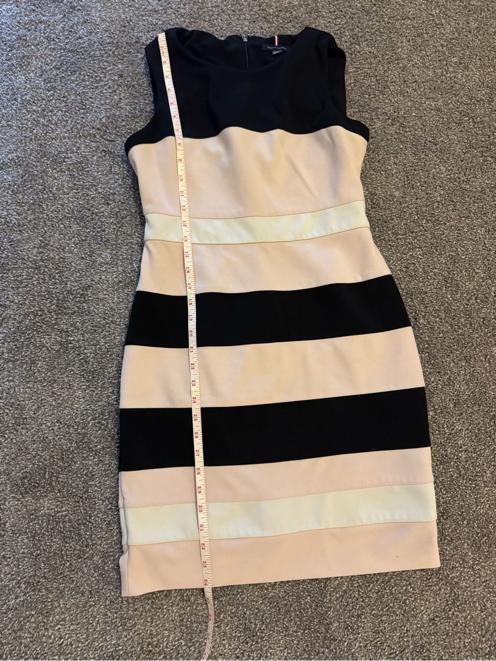Tommy Hilfiger Color-Block Striped Sheath Dress - Size 8